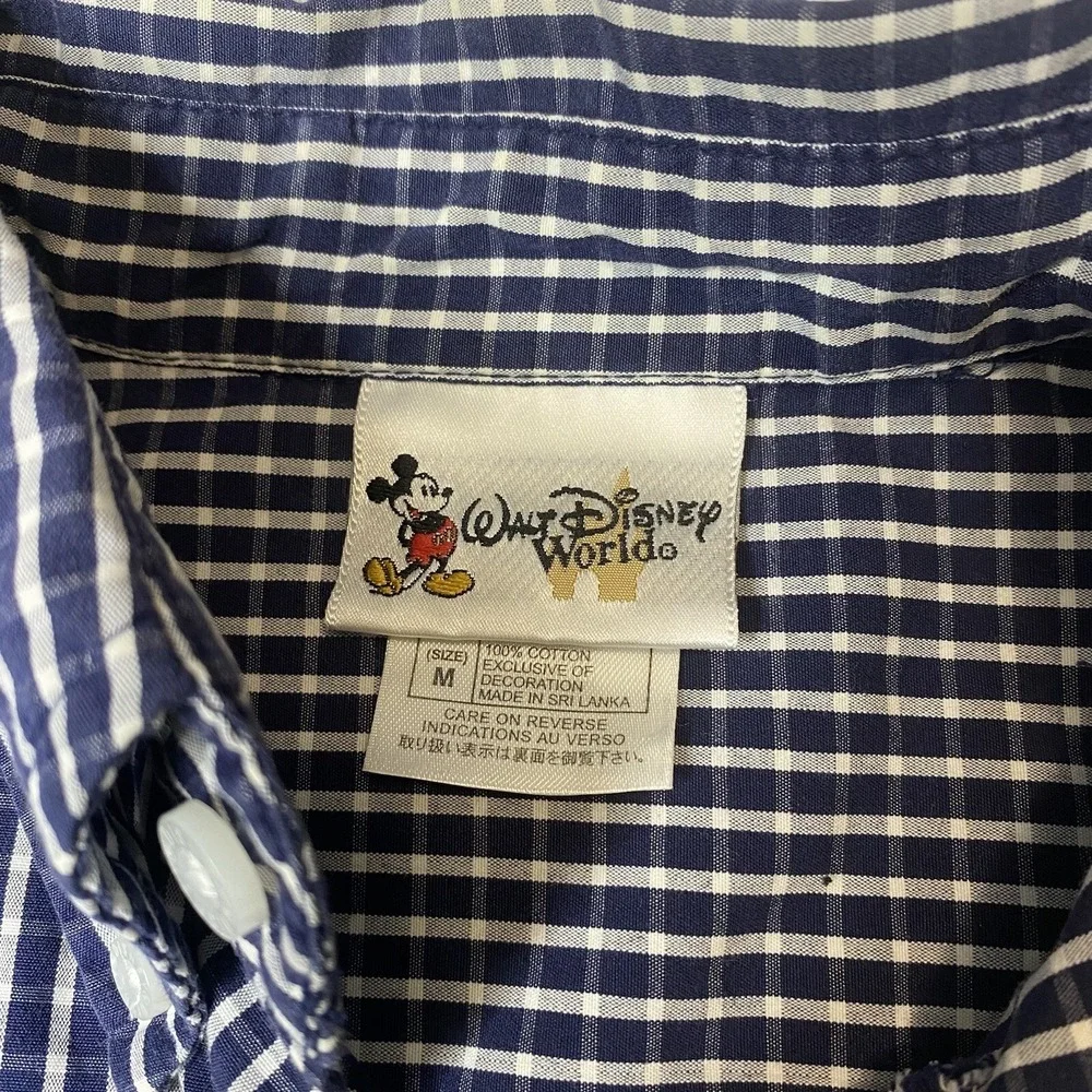 Walt Disney World Men's‎ Size M Button Down Short sleeve shirt Mickey Mouse - Picture 13 of 15